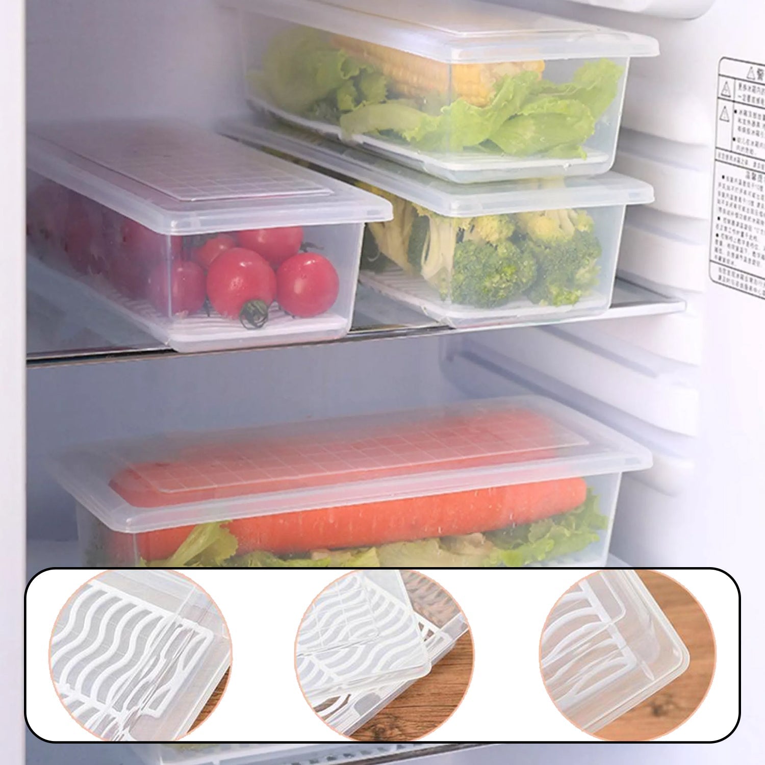 2628 Food Storage Container with Removable Drain Plate and Lid 1500 ml (Pack of 2Pc) 2628 Food Storage Container with Removable Drain Plate and Lid 1500 ml (Pack of 2Pc)